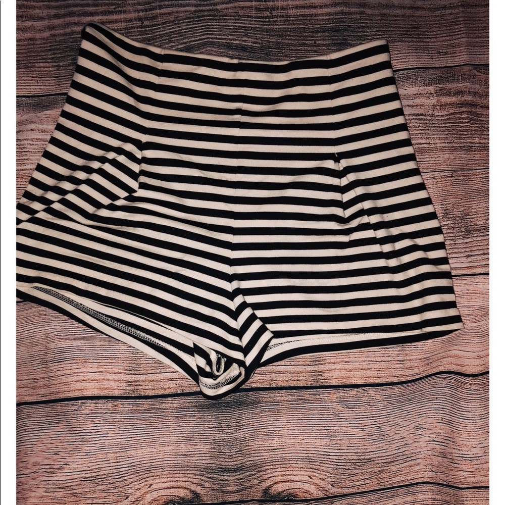 Free People Small Striped Shorts